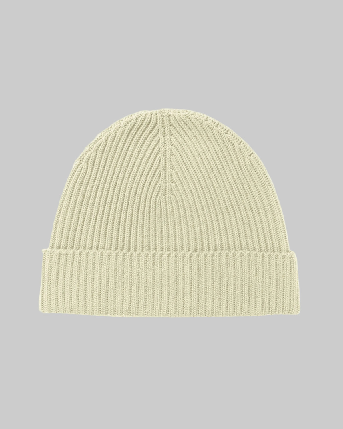 Johnstons of Elgin AW24 Knitted Accessory Lichen Ribbed Cashmere Beanie HAA03320SC0158ONE