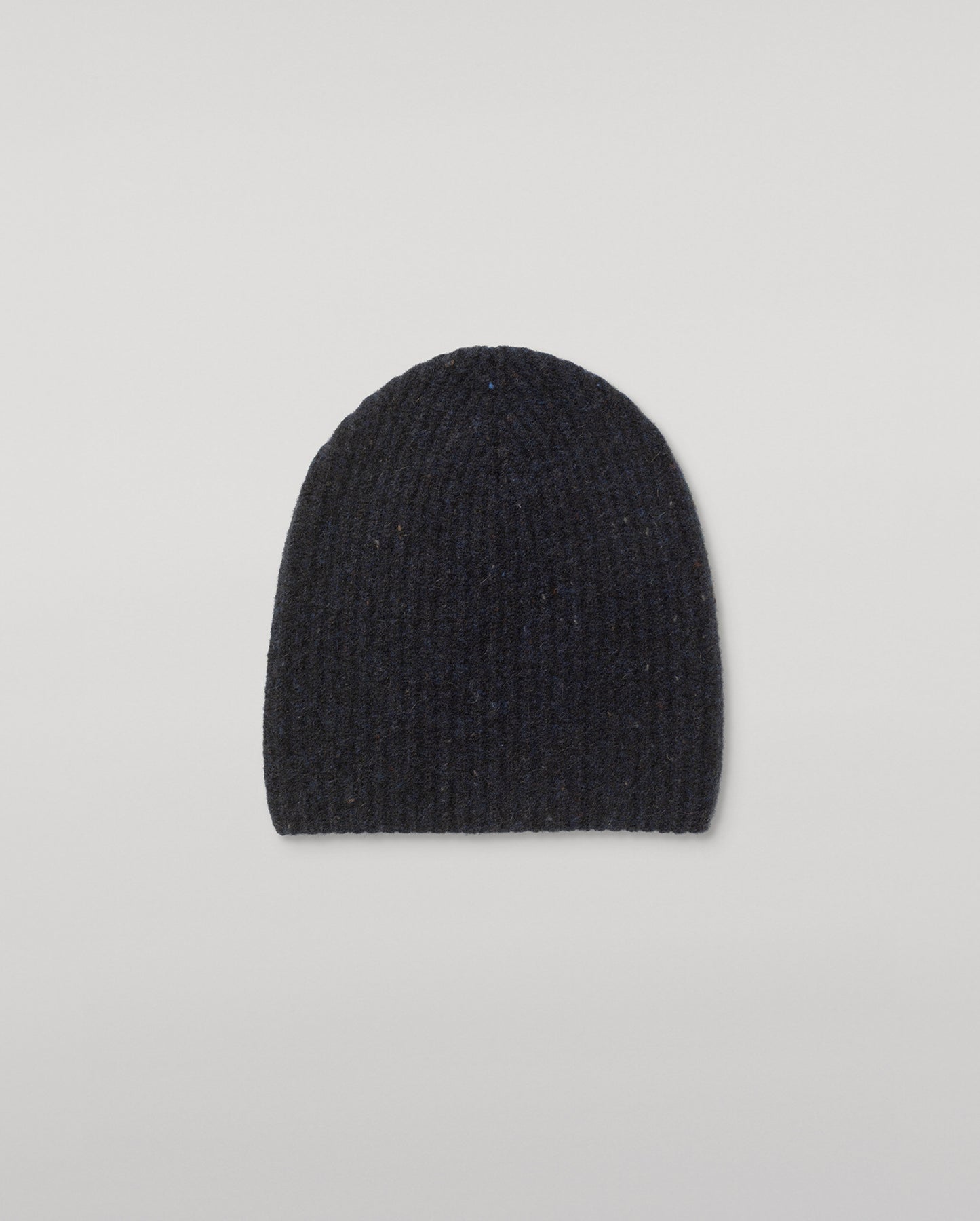 Traquair Blue Donegal Cashmere Ribbed Beanie