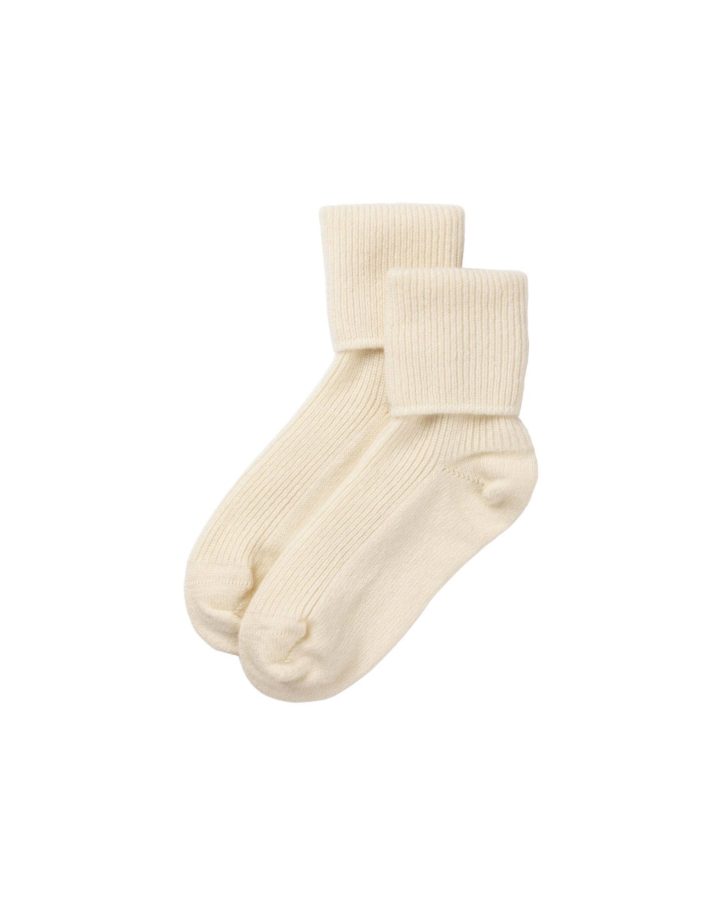 Johnstons of Elgin Knitted Accessories White Women's Cashmere Lounge Socks HAG02565SA0050ONE