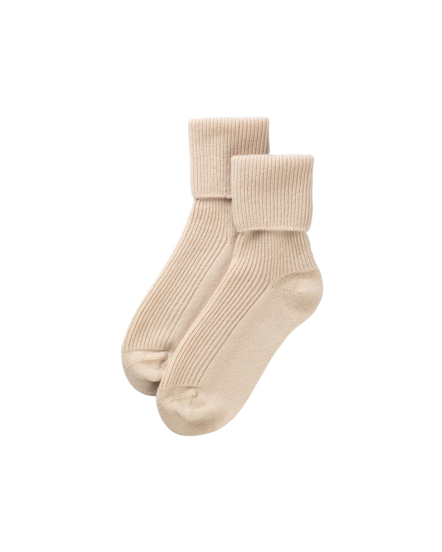 Johnstons of Elgin Knitted Accessories Camel Women's Cashmere Lounge Socks HAG02565SB0526ONE