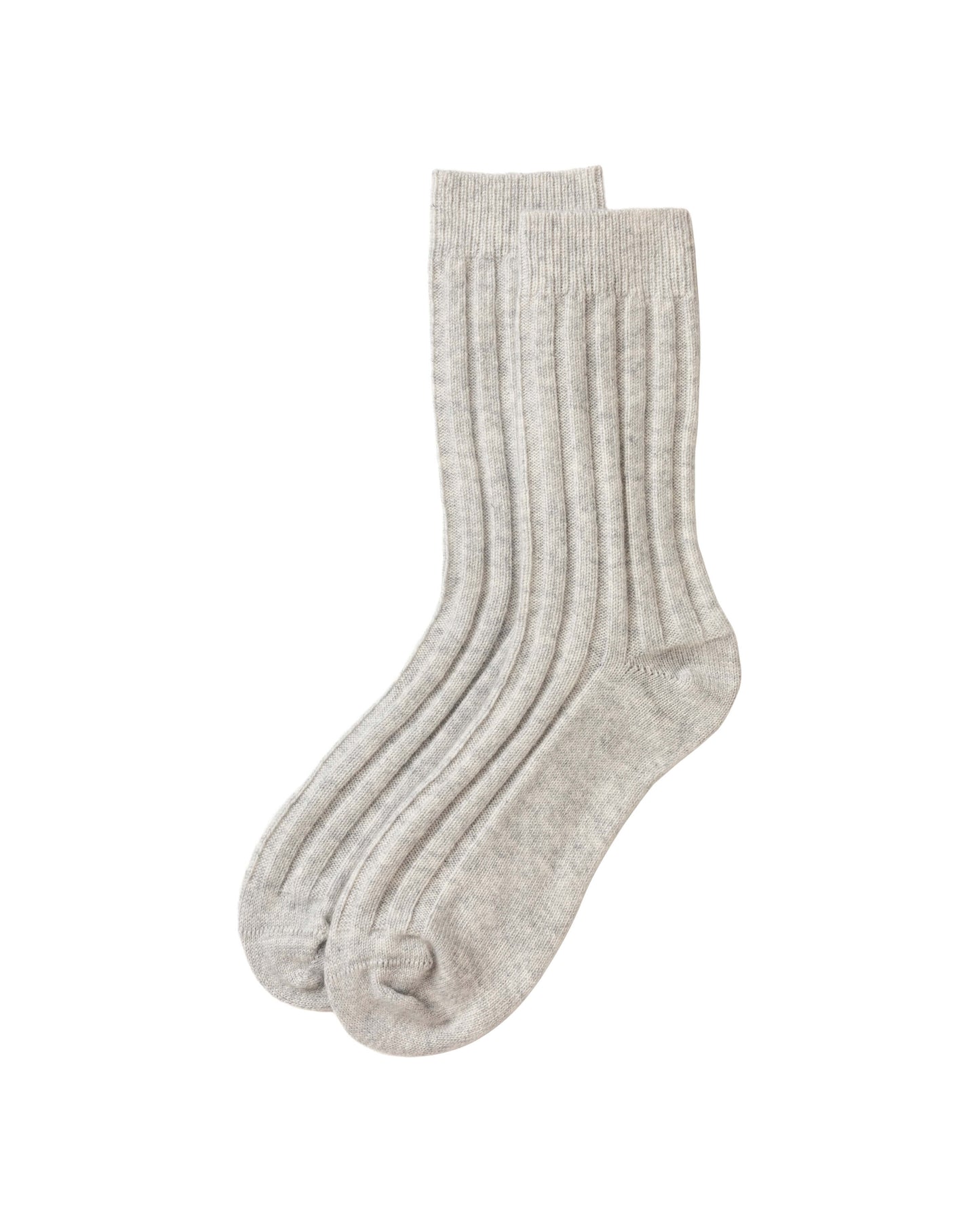 Johnstons of Elgin Men's Cashmere Bed Sock in Grey HAG02814HA01837-12