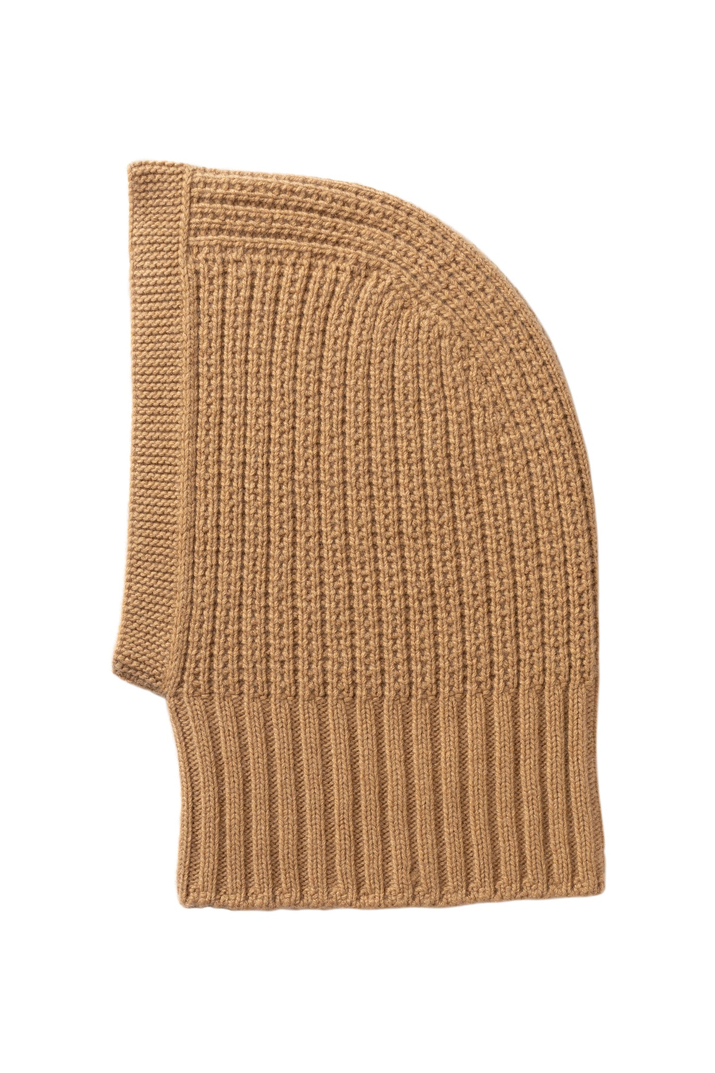 Johnstons of Elgin AW25 Knitted Accessories Camel Waffle Stitch Camel Cashmere Hood HAY03522HB4404ONE