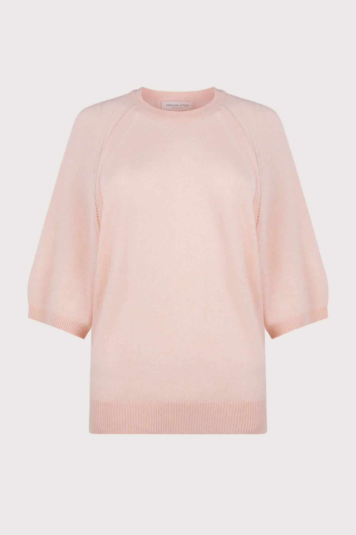 Gauzy Cashmere Sweater with Half Sleeve