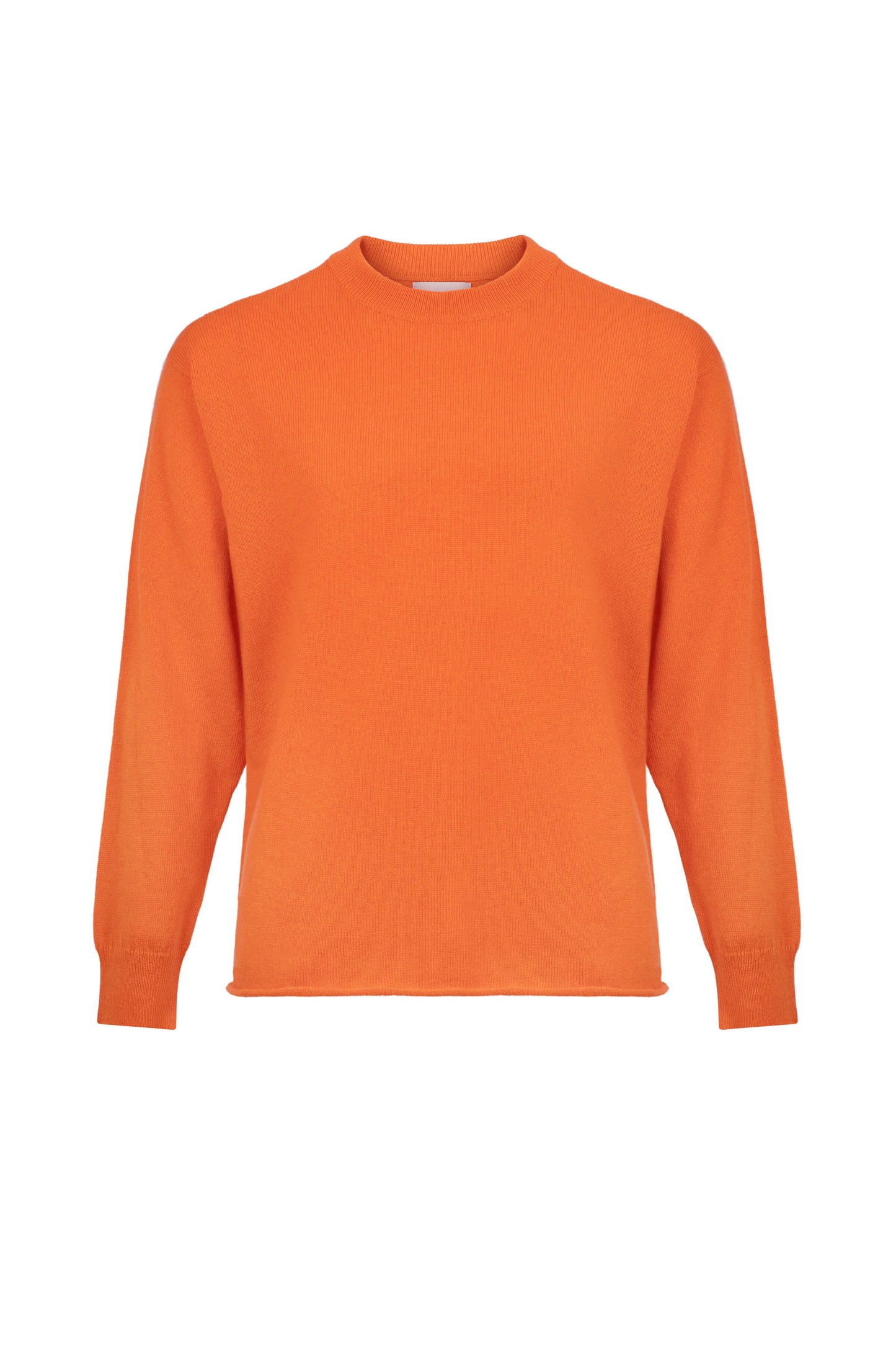 Cashmere Drop Shoulder Orange Jumper