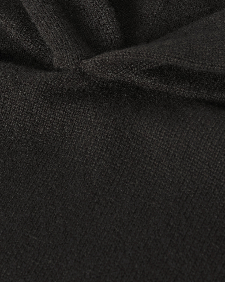 Johnstons of Elgin men's dark grey cashmere hoodie KAA05271SC7330