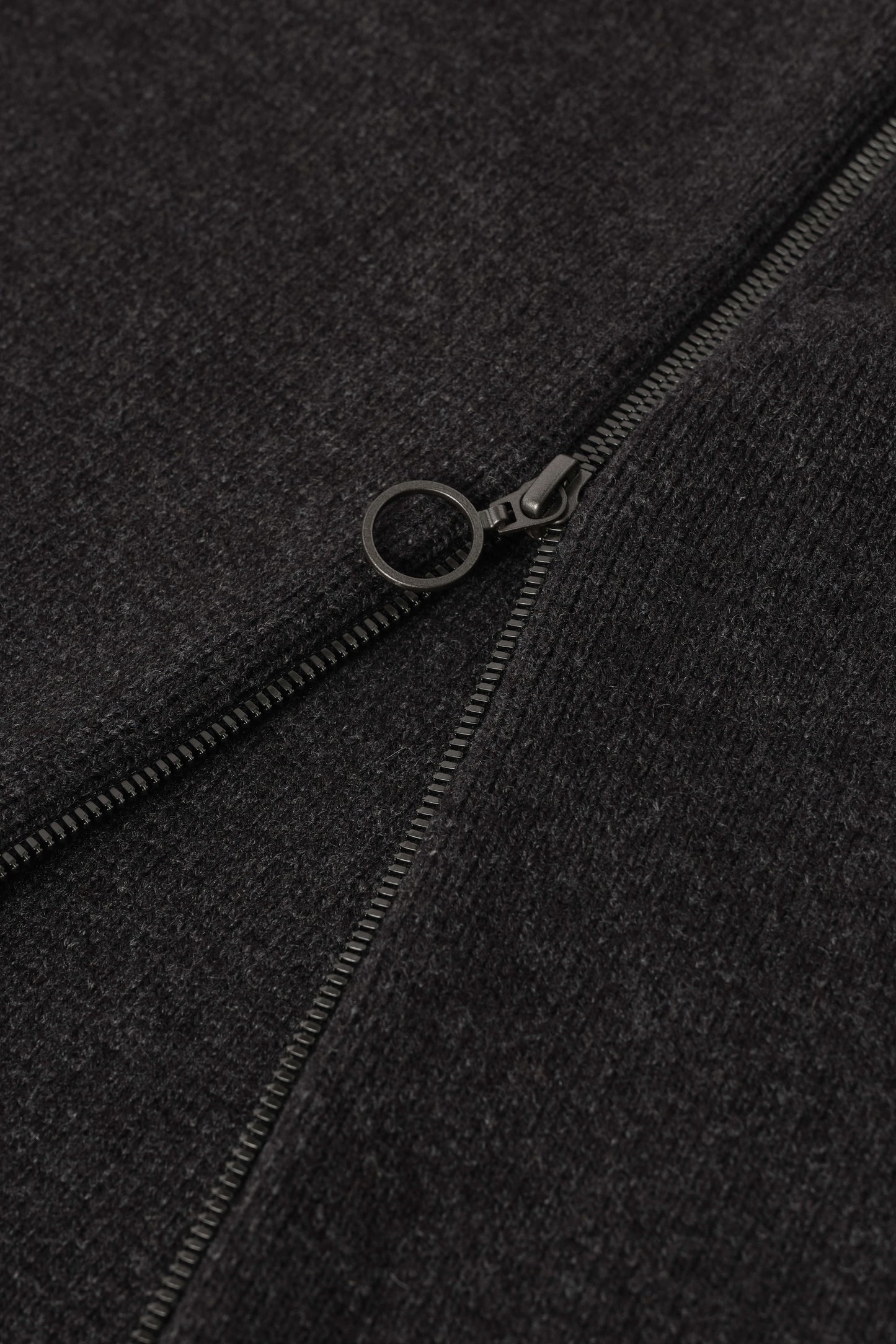 Johnstons of Elgin AW25 Women's Knitwear Charcoal A-Line Milano Grey Cashmere Skirt Front View KAA05600HA7165