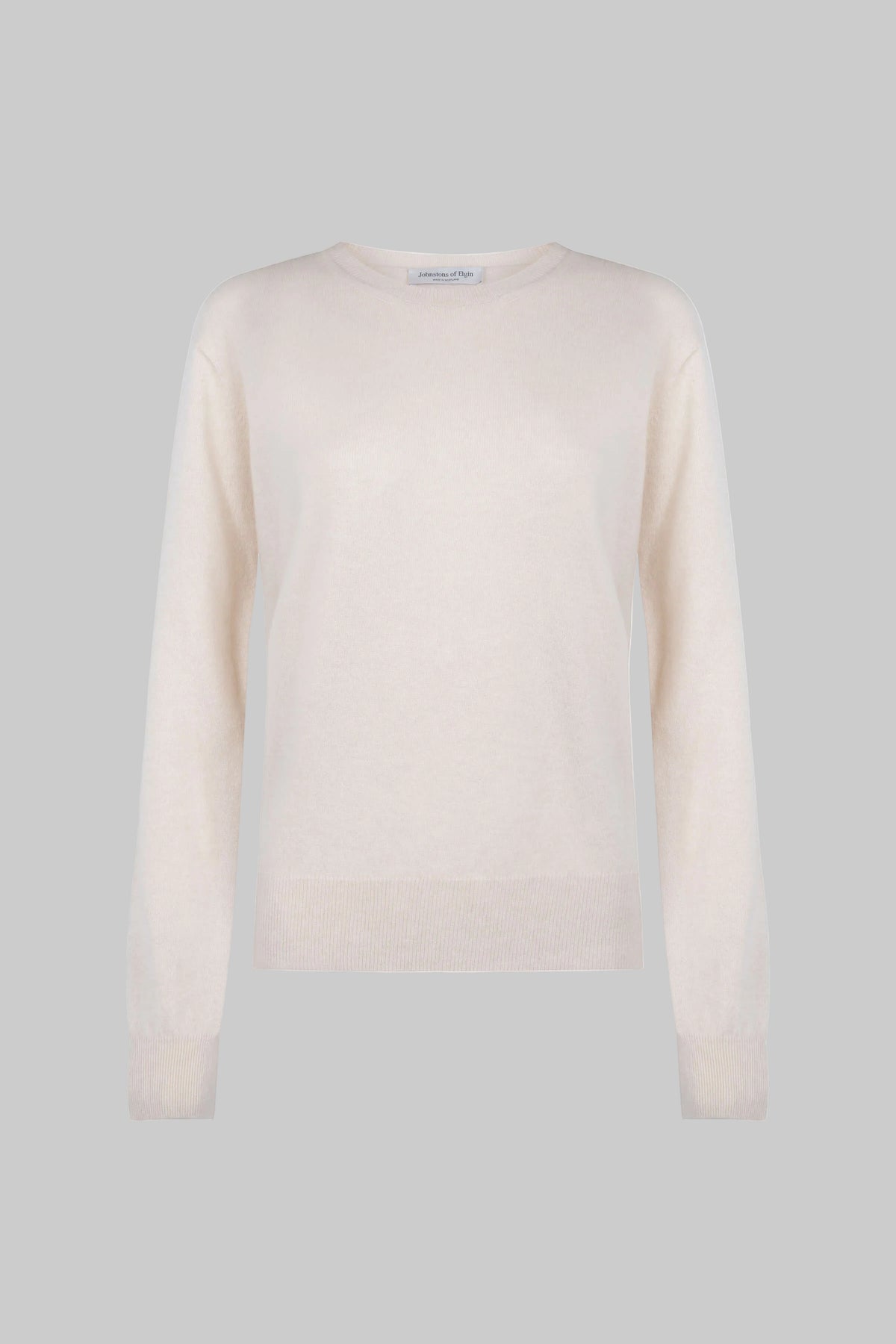 Cream Cashmere Round Neck Jumper