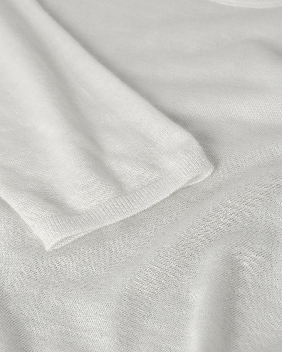 Johnstons of Elgin Women's Superfine Cashmere White Jumper KAI05318HA0327