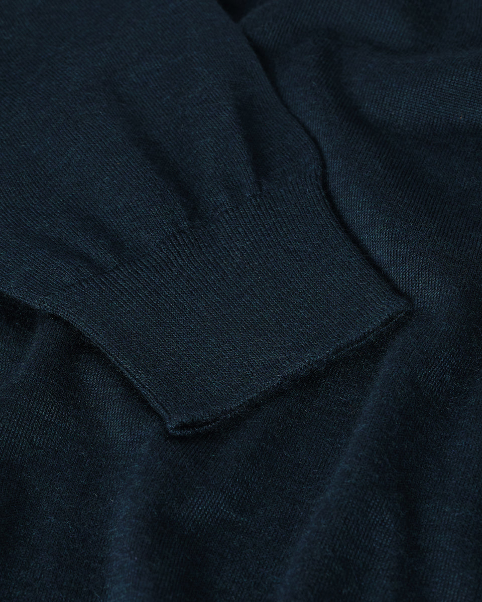 Johnstons of Elgin Men's Superfine Cashmere Green Roll Neck Sweater KAI05333SC7344