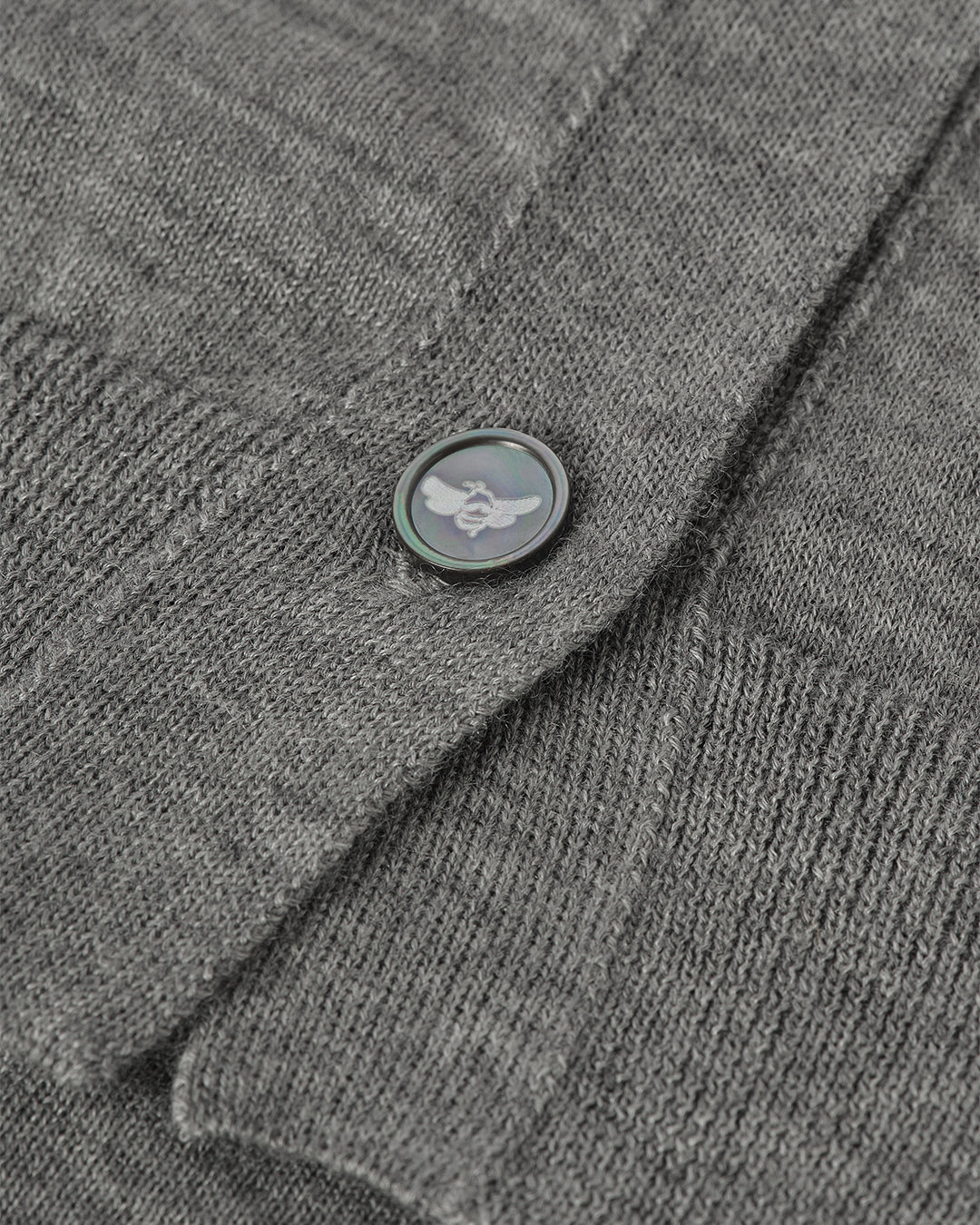 JOHNSTONS OF ELGIN WOMENS HONOR CREW CARDIGAN GREY 100% SUPERFINE CASHMERE KAI05708HA4253