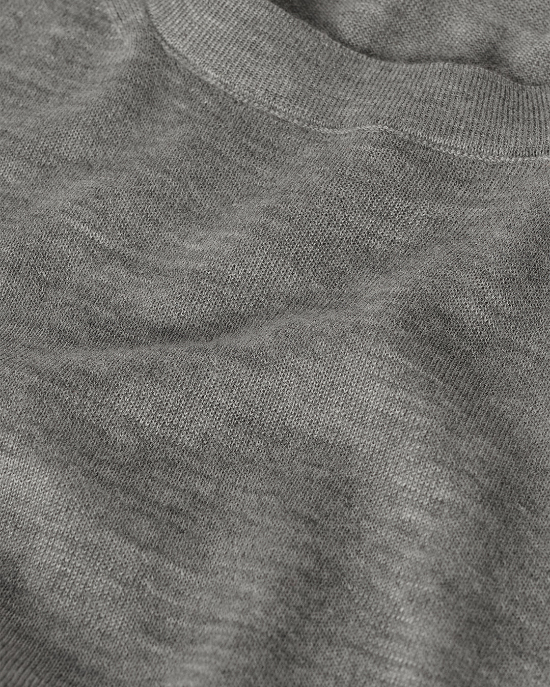 JOHNSTONS OF ELGIN WOMENS HONOR CASHMERE T_SHIRT IN GREY KAI05712HA4253