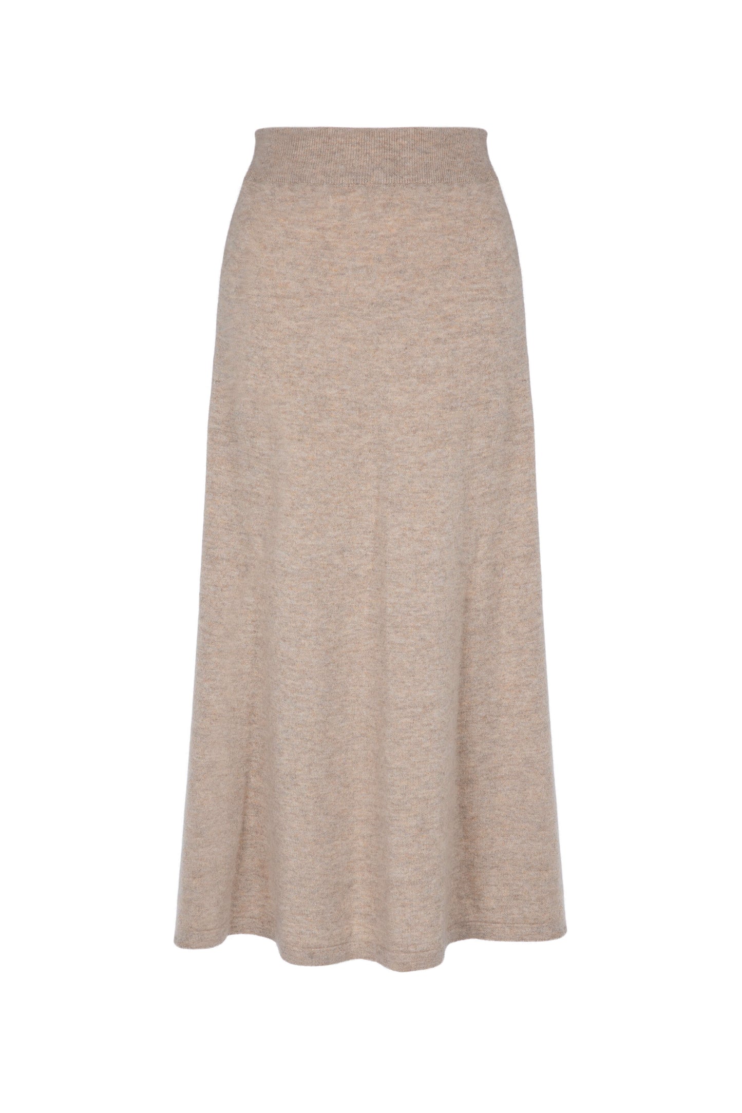Cashmere Natural A-Line Skirt
