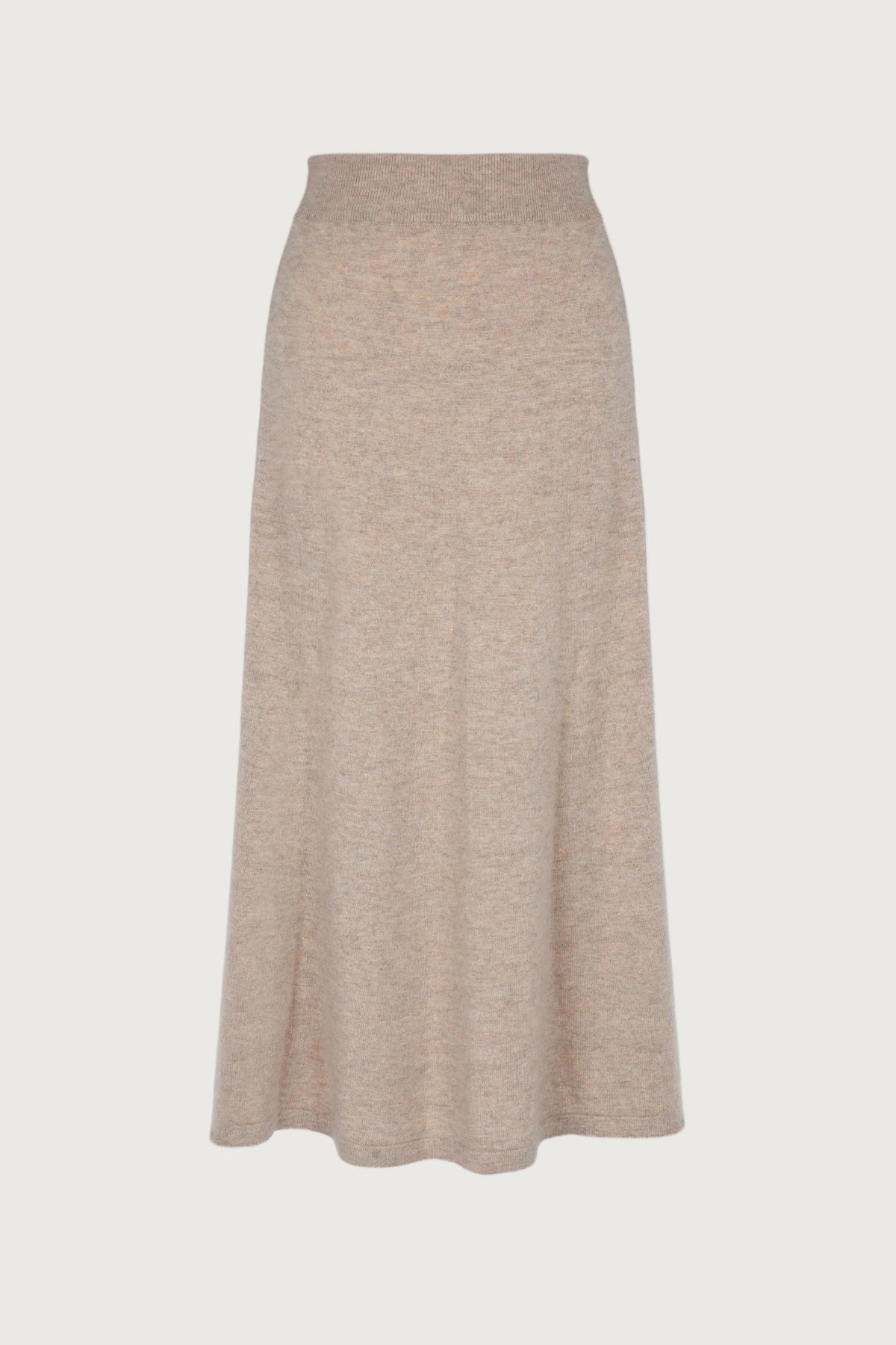 Cashmere Natural A-Line Skirt