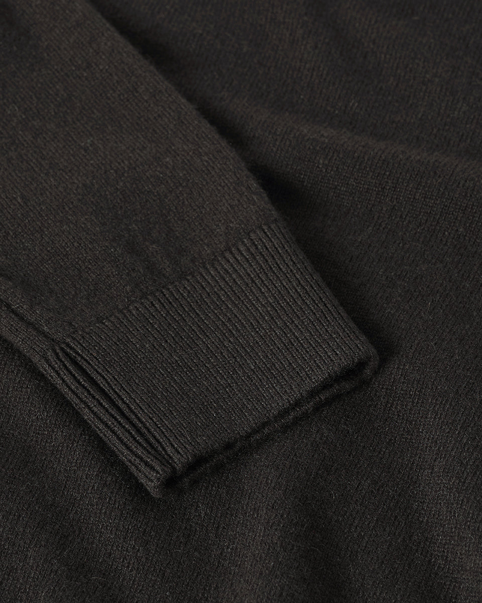 Johnstons of Elgin Women's Cashmere Dark Grey Round Neck Sweater KAP05572SC7330