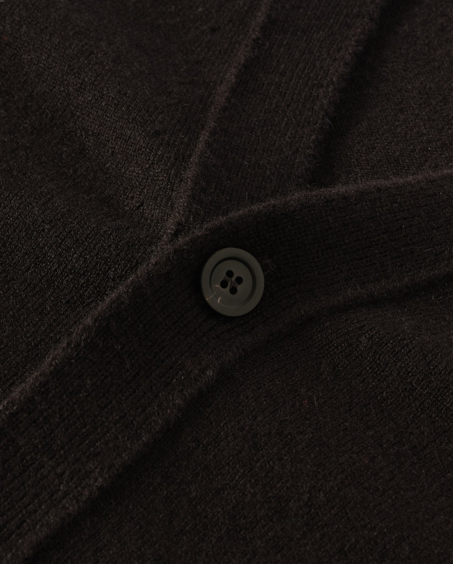 Johnstons of Elgin Men's Knitwear Black Classic Cashmere Black Cardigan KAP05576SA7210