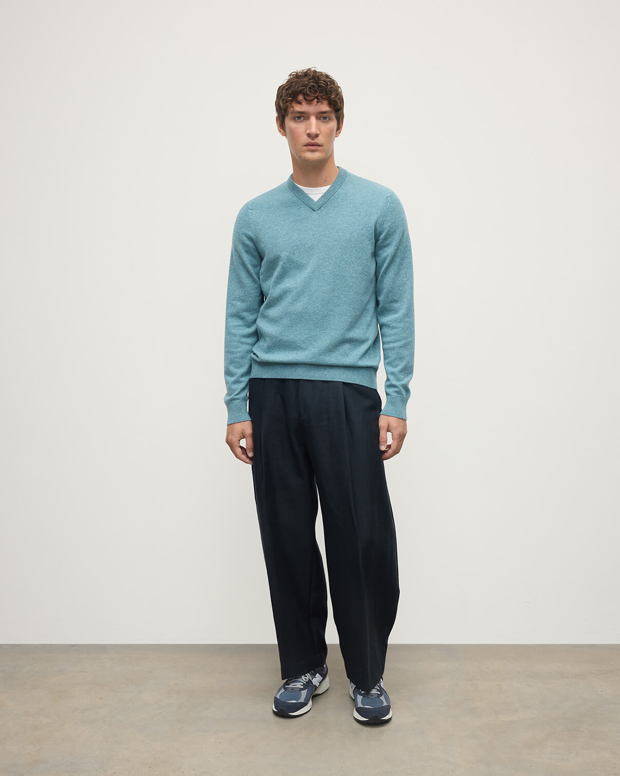 シースケープ クラシック・カシミヤ Vネック・ジャンパー｜メンズ
