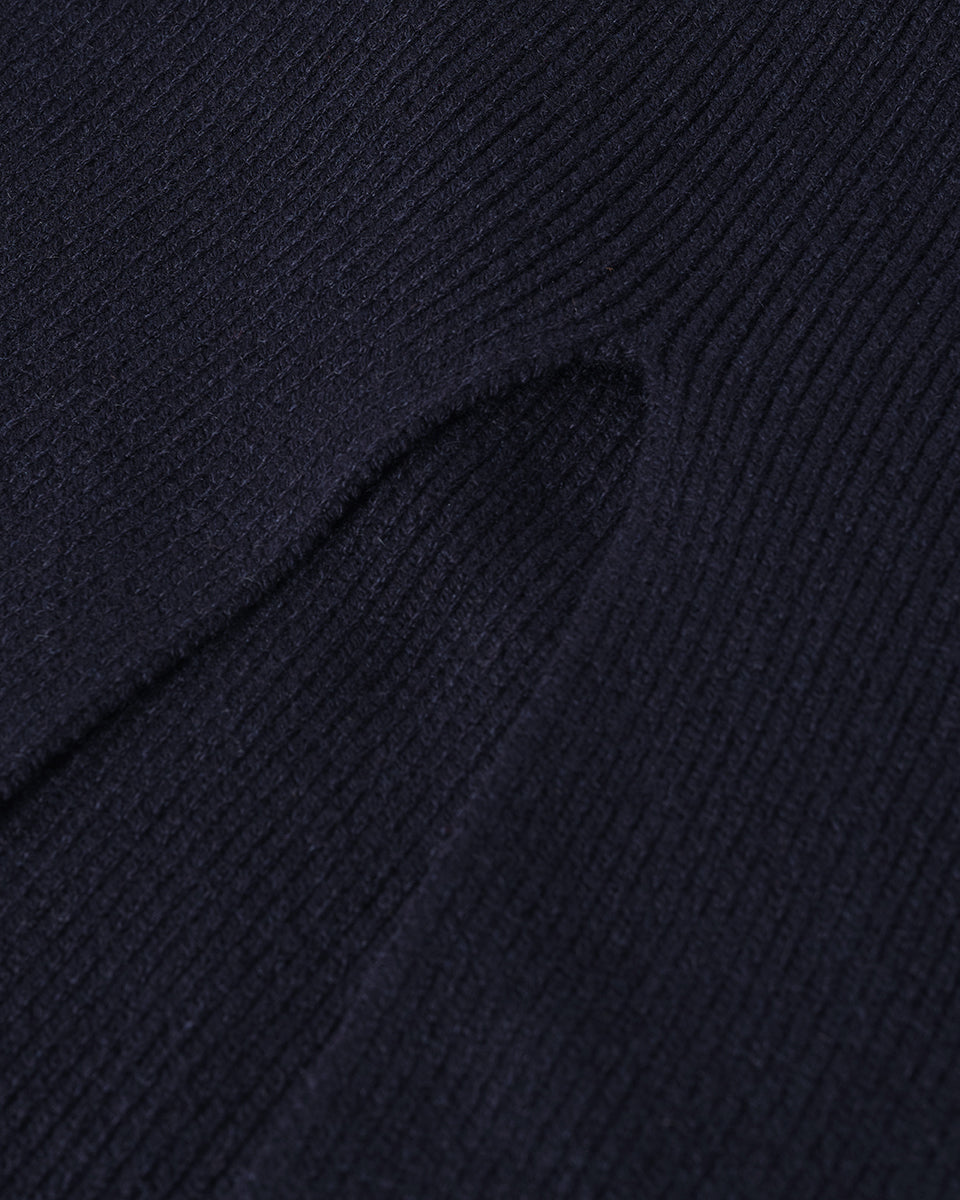 Johnstons of Elgin Women's Cashmere Midi Skirt in Navy KBC01032SD7666