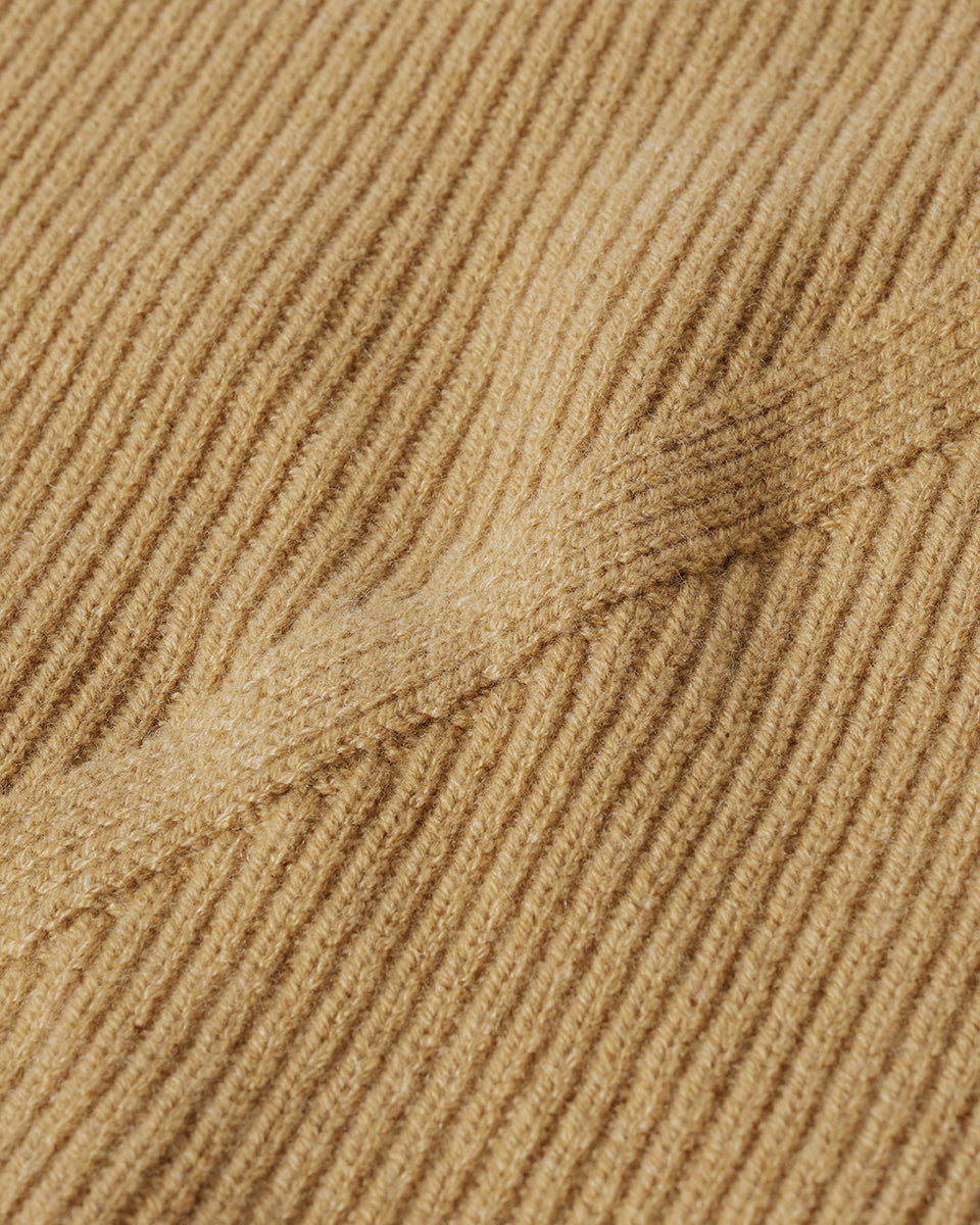 Johnstons of Elgin AW25 Women's Knitwear Camel Sleeveless Camel Cashmere Tank Top details KBI01037HB4404