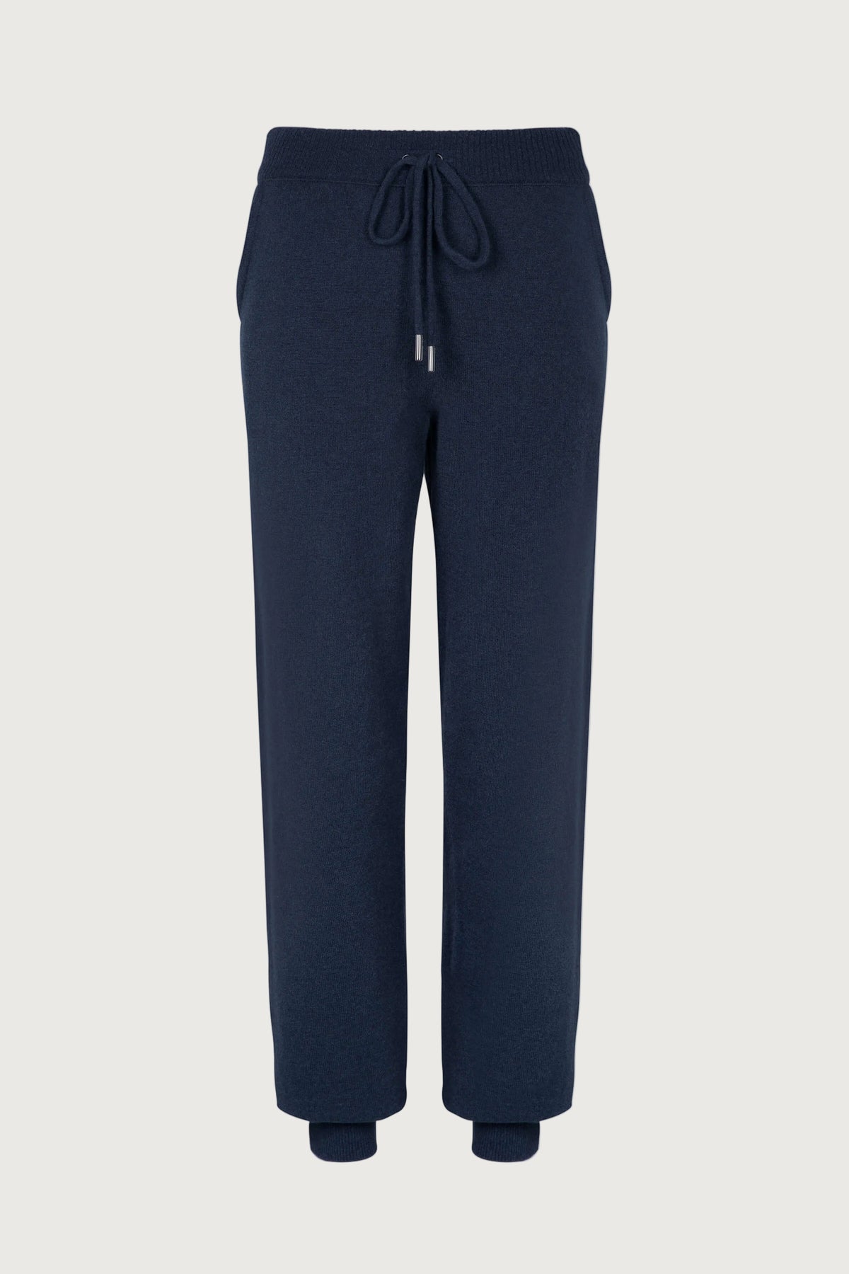 Johnstons of Elgin Womens Knitwear Mazarine Blue Cashmere Joggers KBP04792SD7351