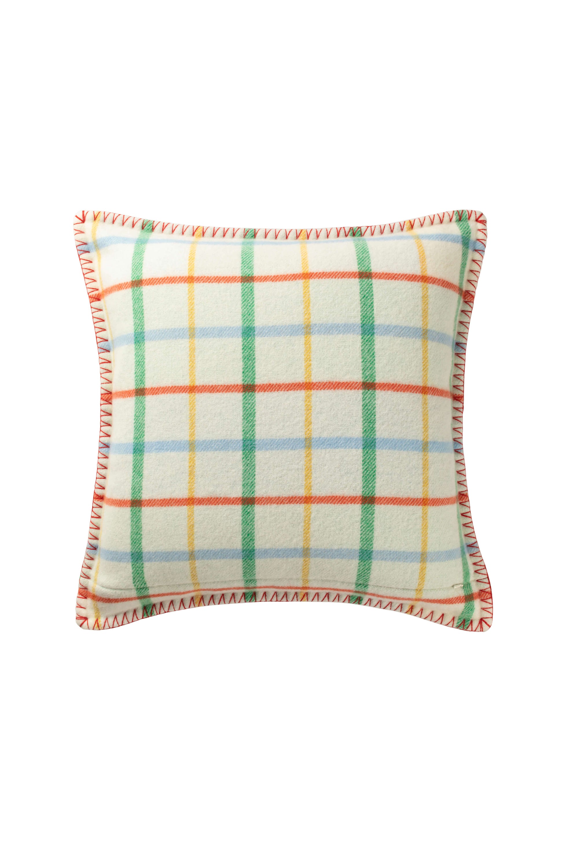 Johnstons of Elgin 2024 Home Collection Multi Check Double Face Lambswool Cushion PD000440RU7473ONE