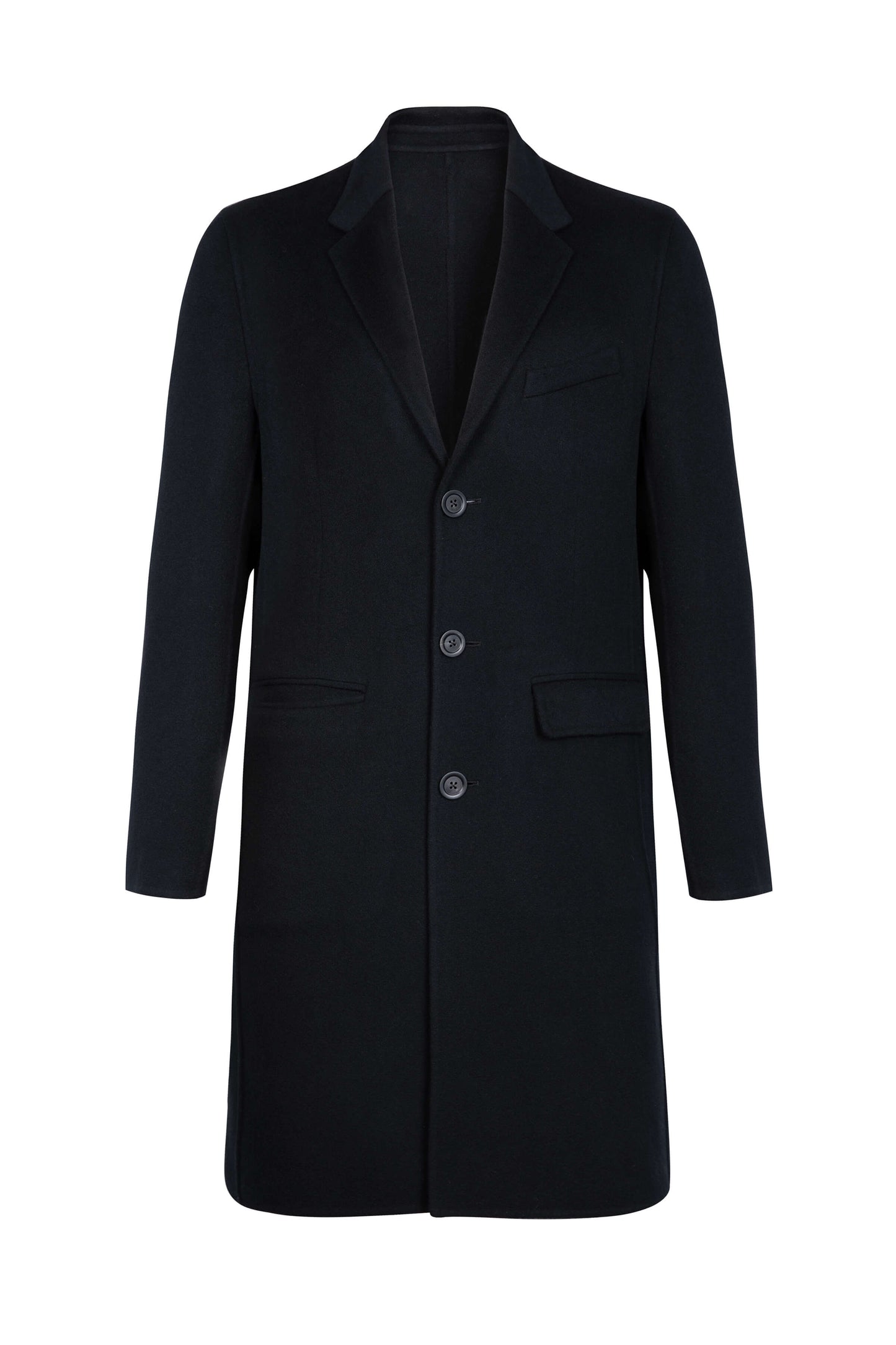 Classic Navy Cashmere Coat
