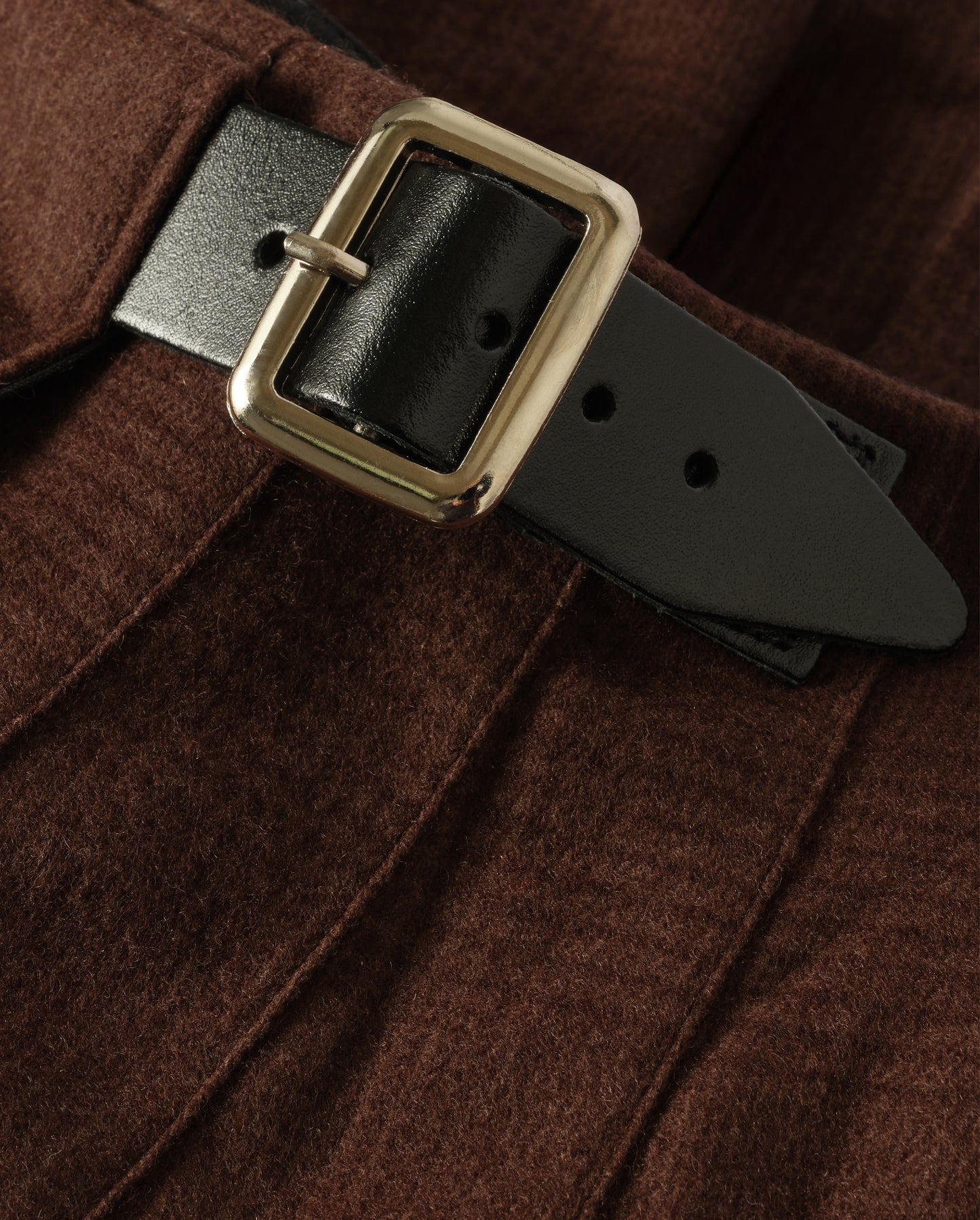 JOHNSTONS OF ELGIN LE KILT SHORT KILT IN BROWN TB000845RU7751