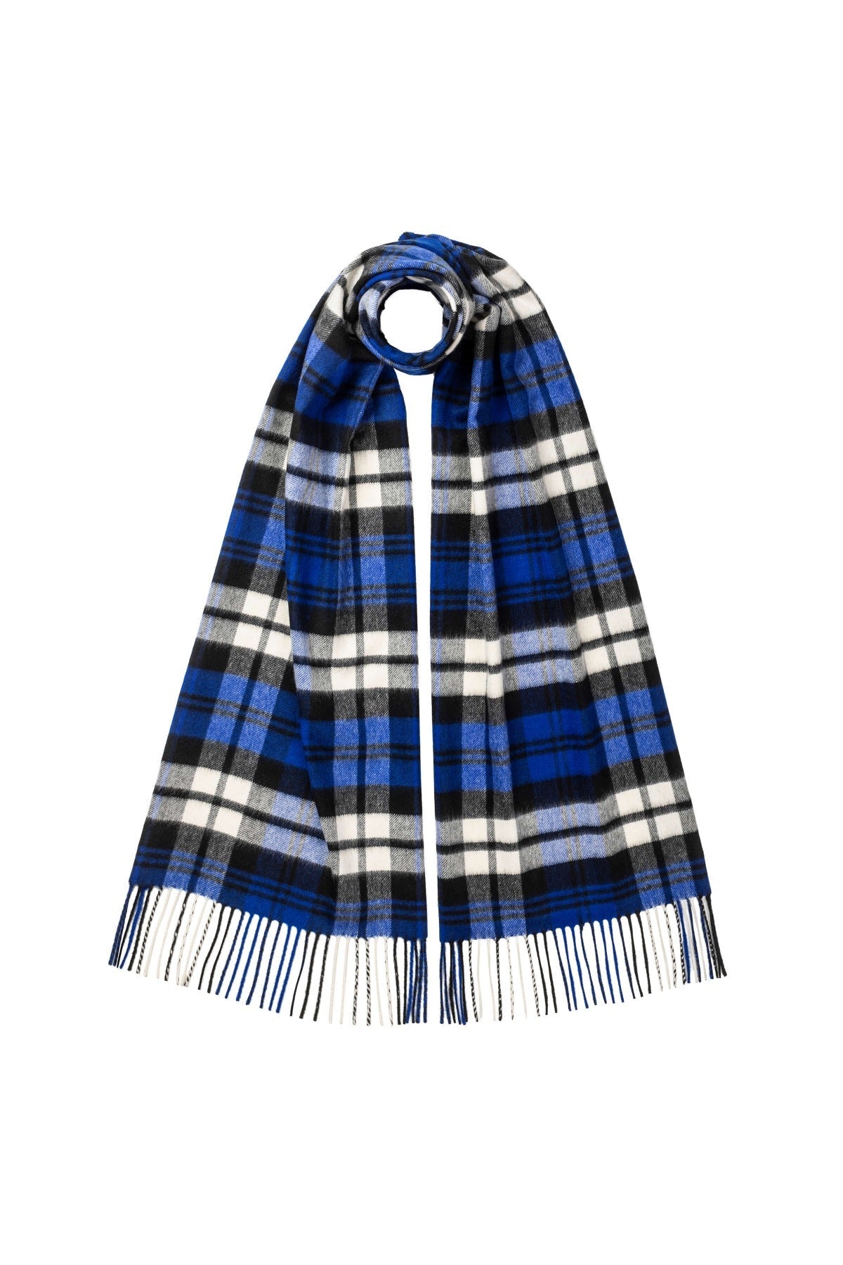Johnstons of Elgin Oversized Tartan Cashmere Scarf in Randolph's Leap WA000057KU0123