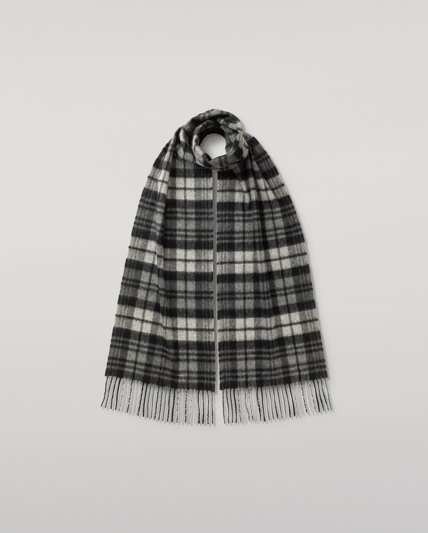 Grey Watch Dress Tartan Cashmere Scarf