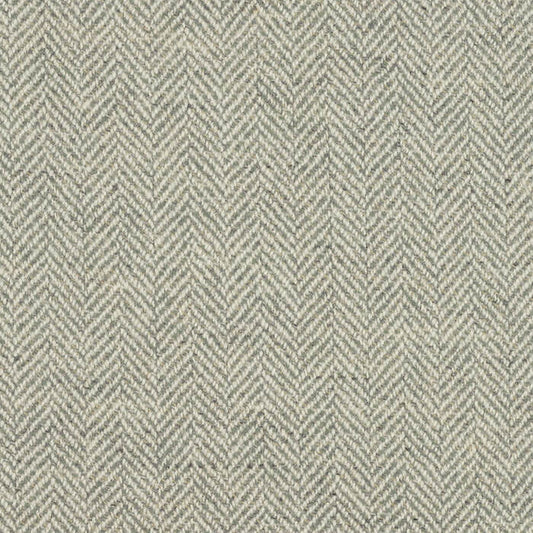 Johnstons of Elgin Astral Check Pure New Wool Fabric in Duck Egg  Herringbone 550634852