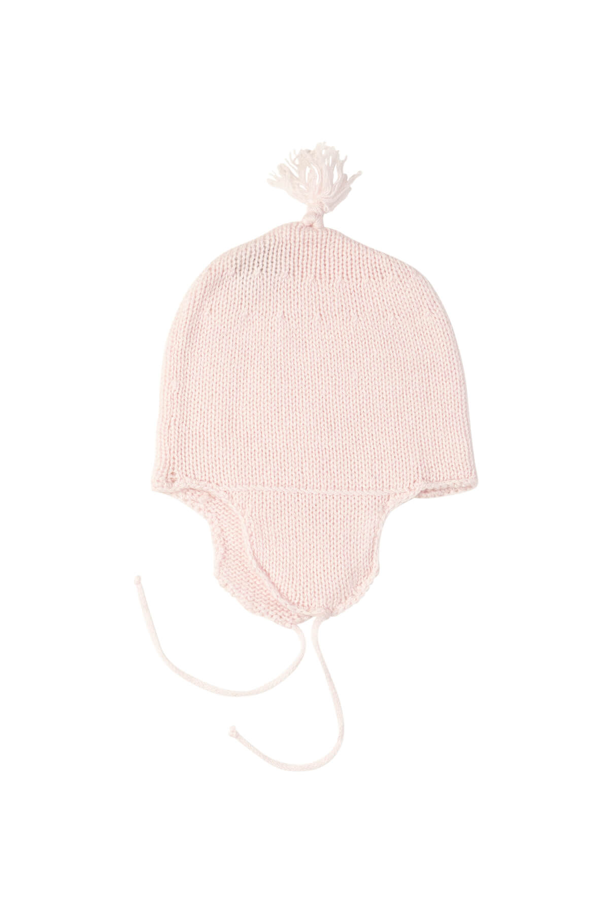  Johnstons of Elgin’s Baby's 1st Cashmere Baby Hat in Blush Pink on a white background AW21GIFTSET19B