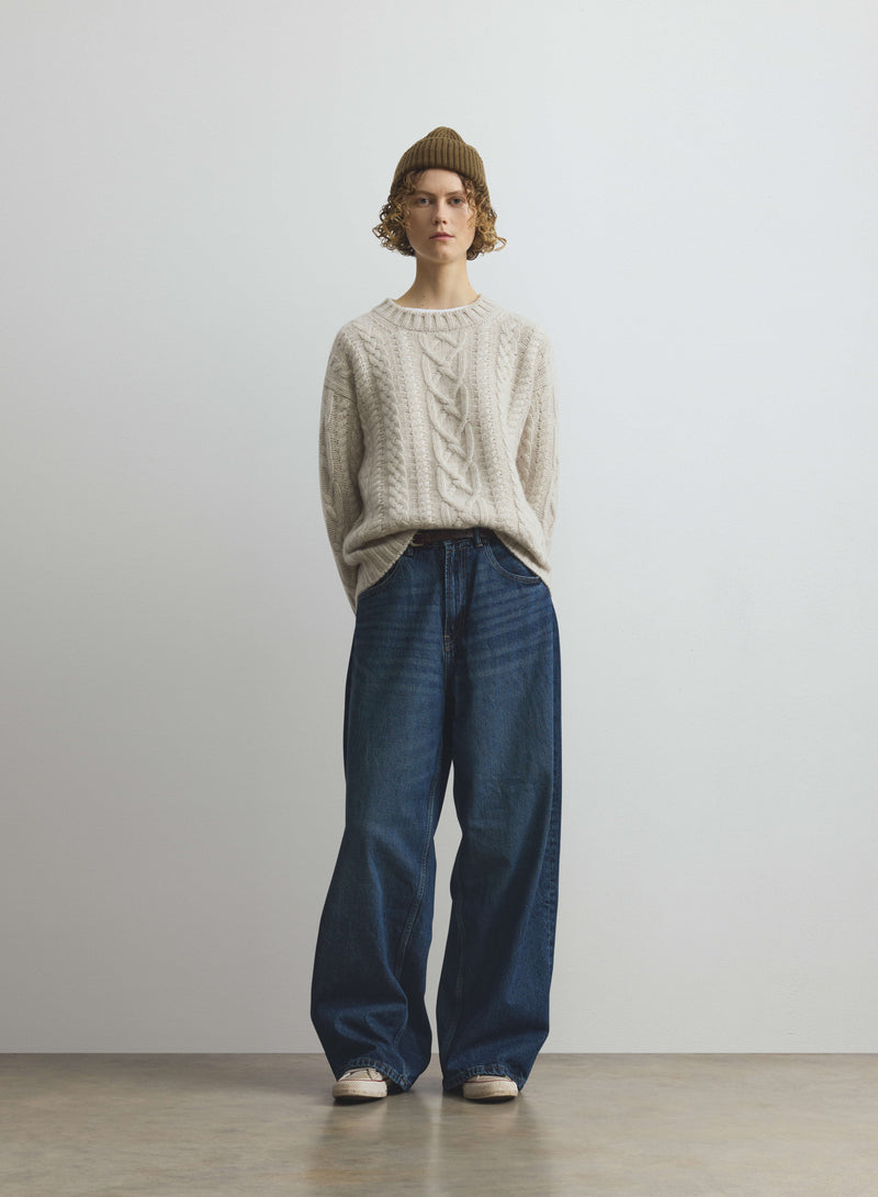 Mabel Natural Aran Cable Cable Jumper