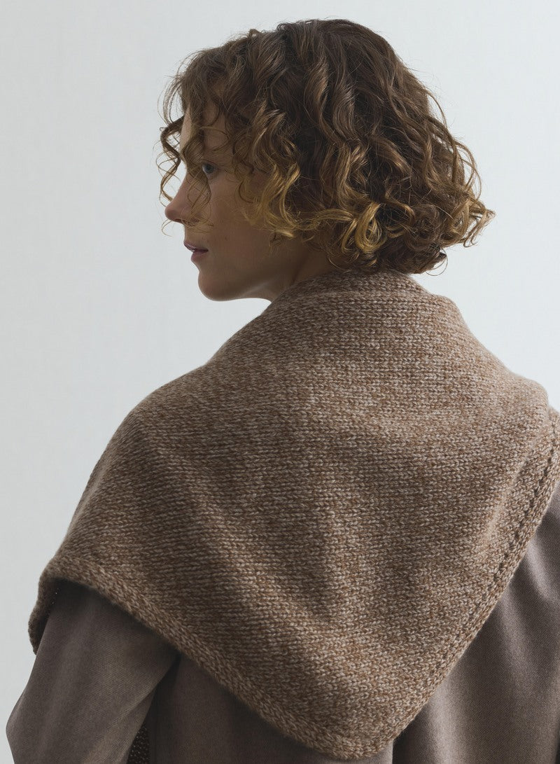 Keill Natural Marl Cashmere Triangle