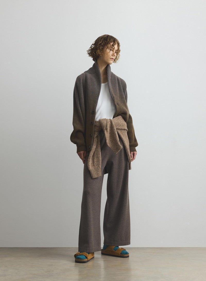 Pioneer Green Shawl Collar Cashmere Cardigan