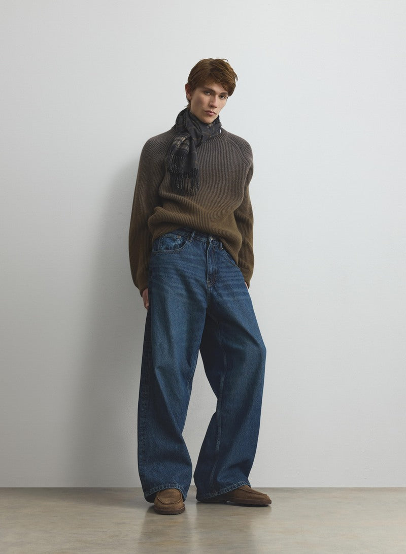 Pioneer Ombre Green Cashmere Jumper