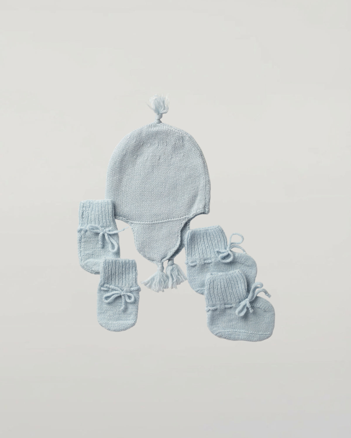 Johnstons of Elgin’s Baby's 1st Cashmere Accessories Gift Set in Powder Blue AW21GIFTSET20C