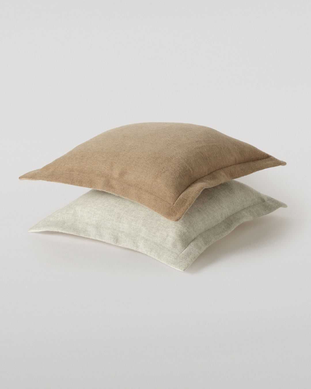 Johnstons of Elgin Made to order Cashmere Cushion in Otter and Natural PA000154RU7621ONE