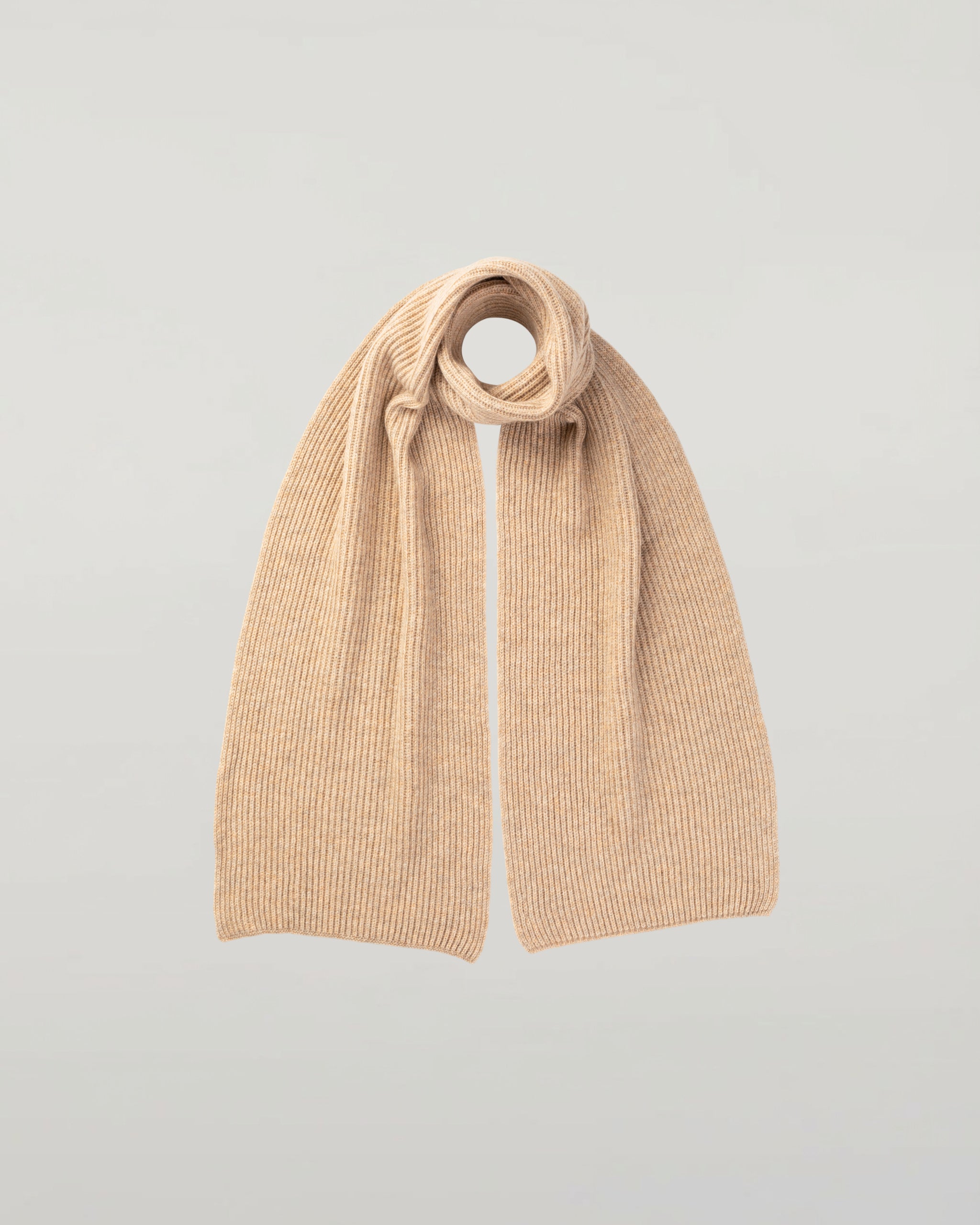Cashmere Ribbed Scarf