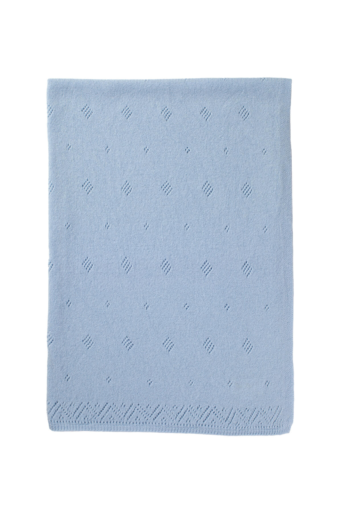 Double sided navy blue retail cashmere baby blanket