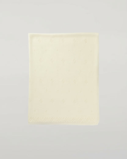 Johnstons of Elgin Baby Blanket Collection Ecru Pointelle Cashmere Baby Blanket HAA019042276ONE