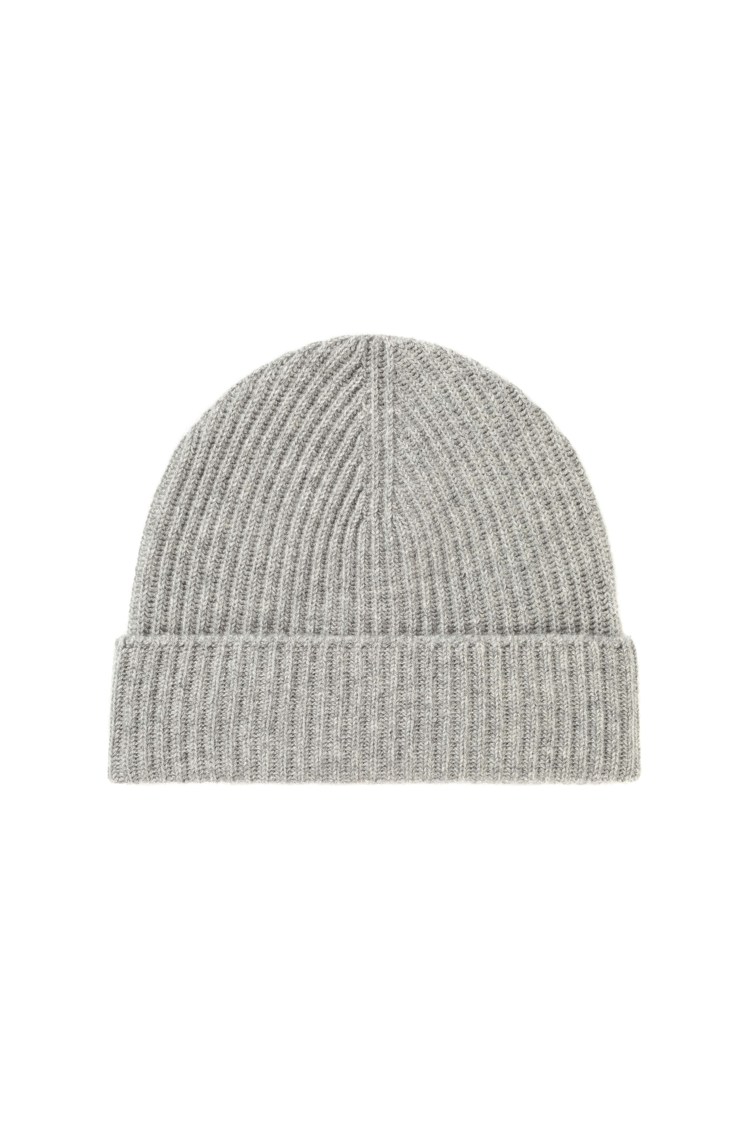 Light Grey Ribbed Cashmere Beanie | Cashmere Accessories | Johnstons of ...