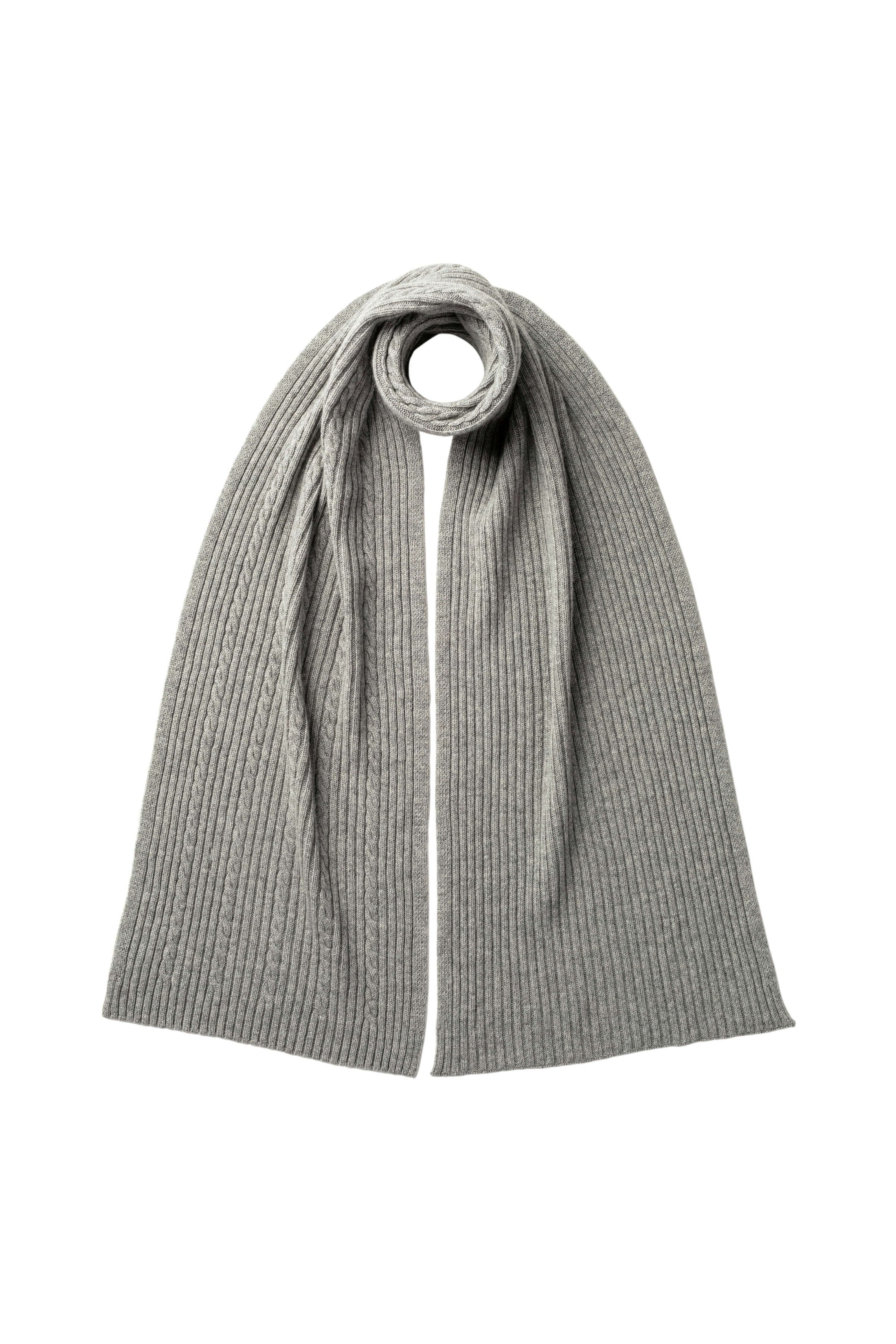 Cameron Cashmere Scarf - Derby Grey