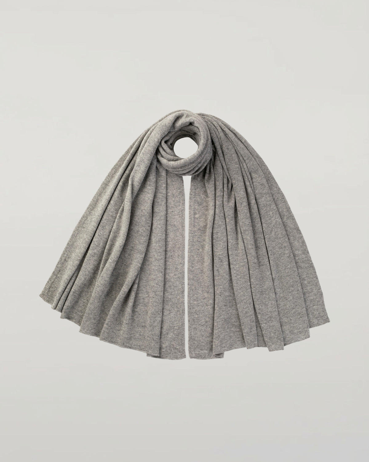 Gauzy Cashmere Light Grey Travel Stole