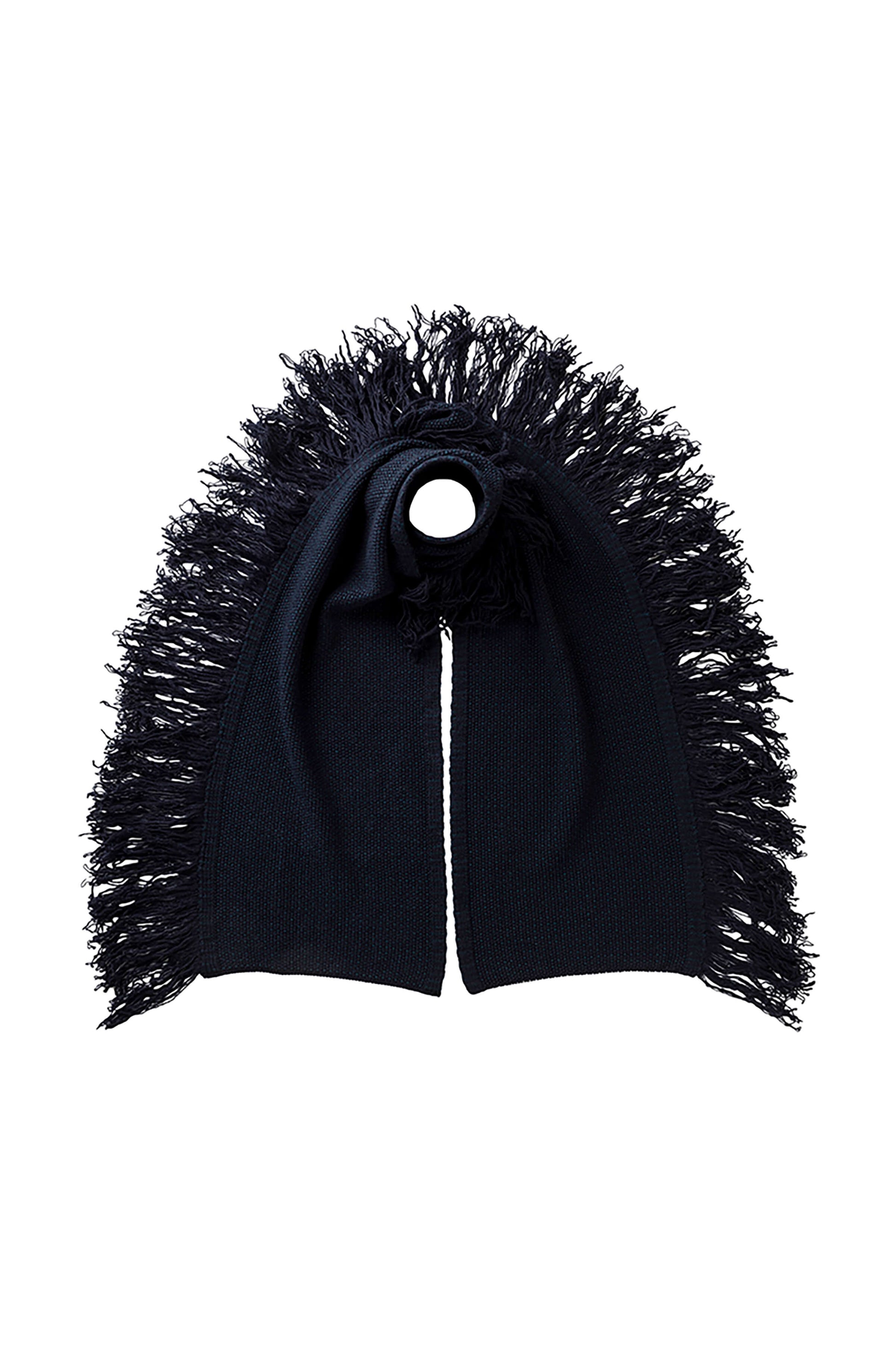 Johnstons of Elgin green and navy fringed cashmere scarf HAA03529Q25309ONE