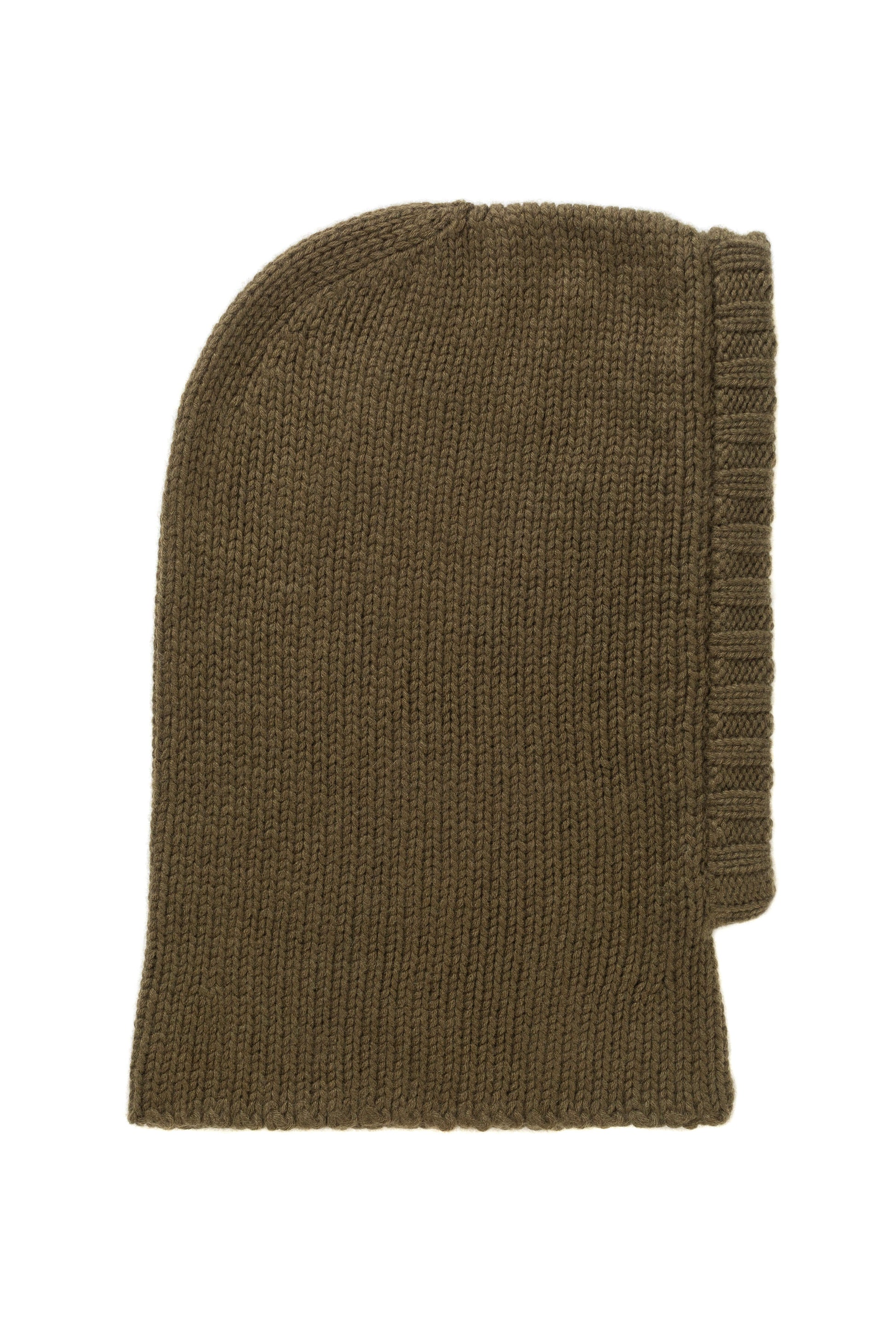 Johnstons of Elgin AW24 Knitted Accessory Olive Luxe Cashmere Snood Hood HAB03405SC4573ONE