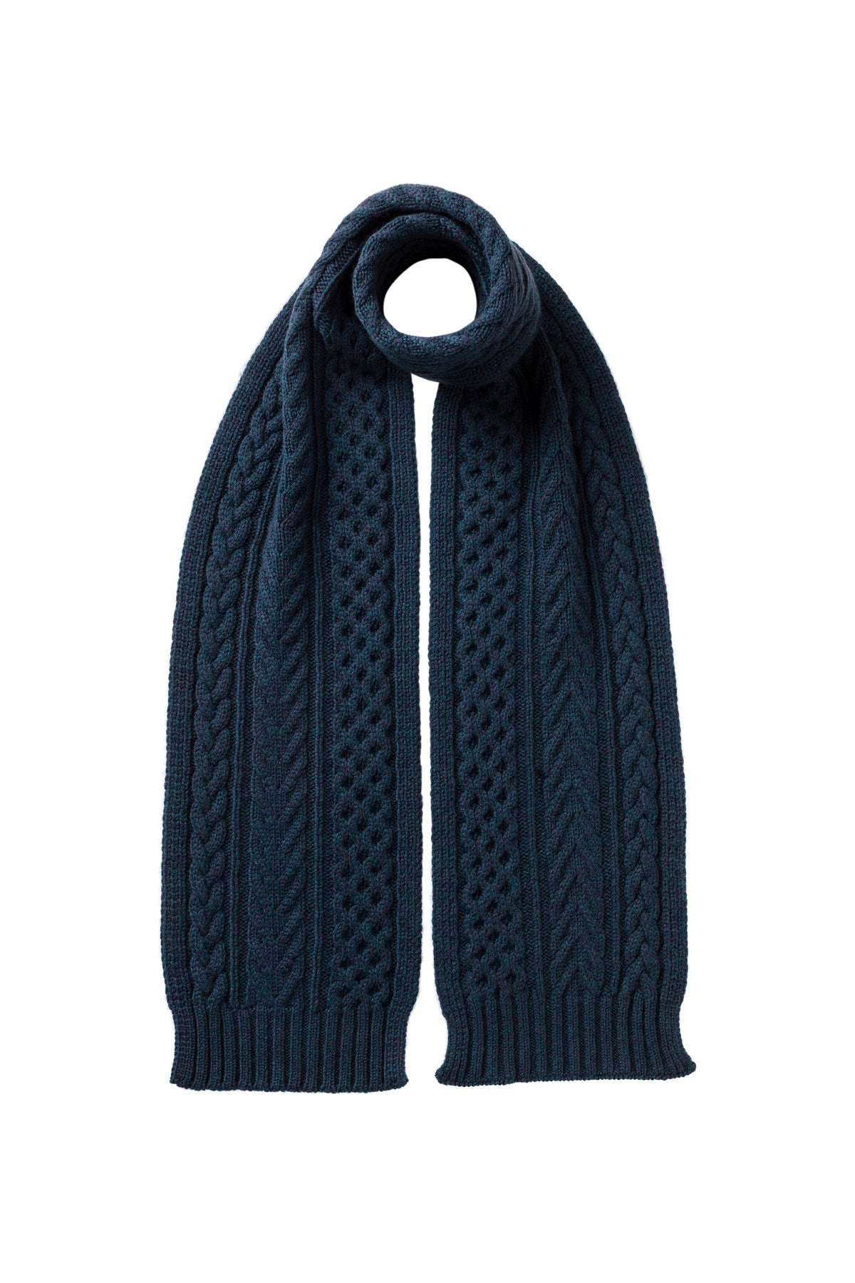 Aran Cable Cashmere Scarf
