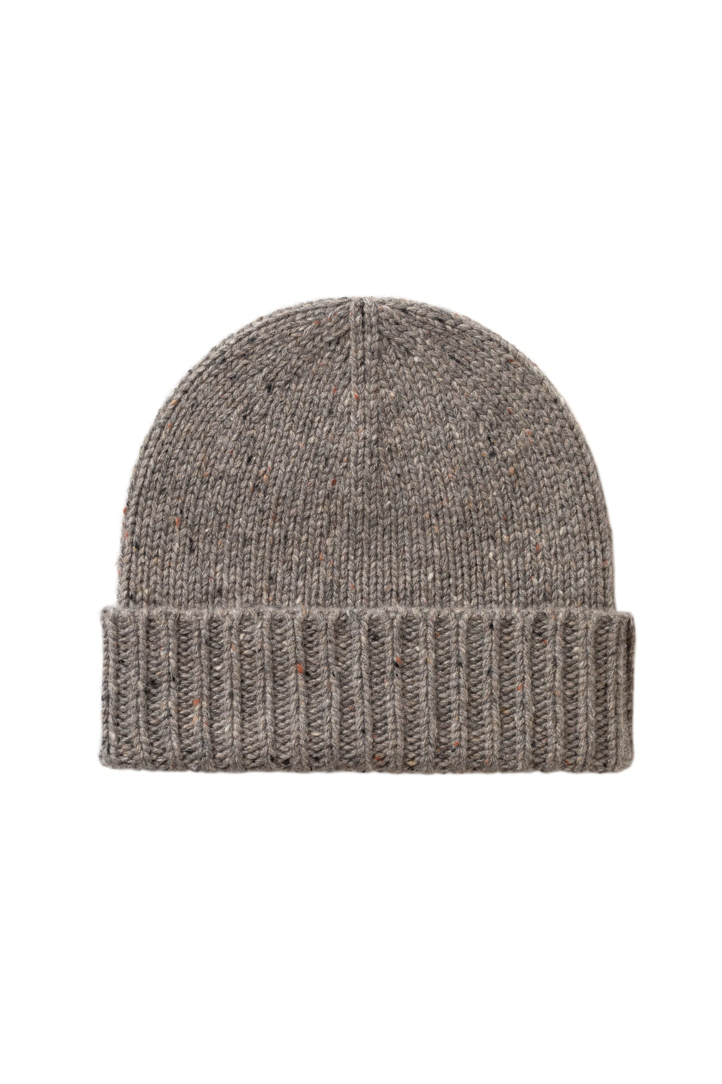 Johnstons of Elgin AW25 Knitted Accessories Peregrine Donegal Cashmere Brown Beanie HAC03525006335ONE