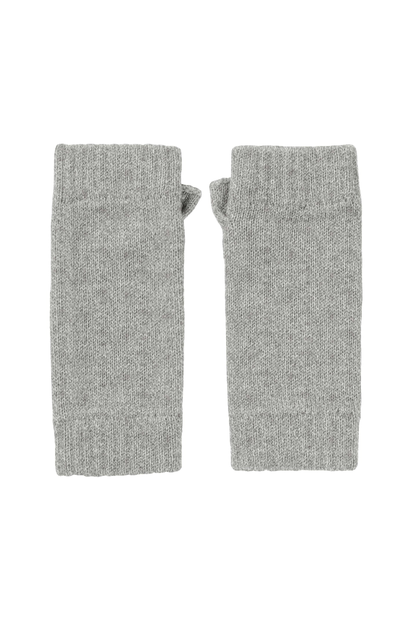 Light Grey Cashmere Wrist Warmers Johnstons of Elgin