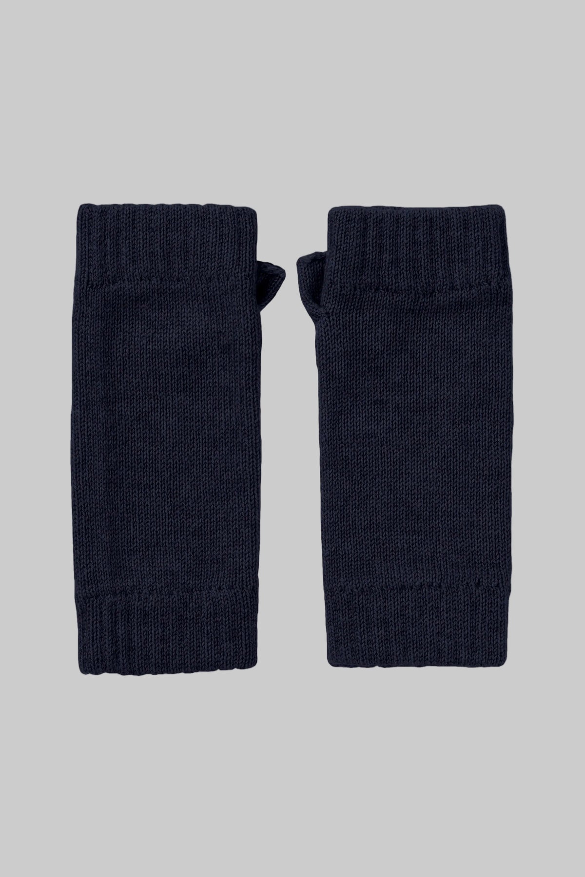 Navy Cashmere Wrist Warmers