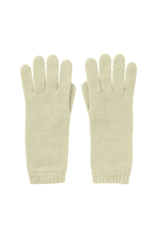 Johnstons of Elgin AW24 Knitted Accessory Lichen Women's Cashmere Gloves HAD03226SC0158ONE