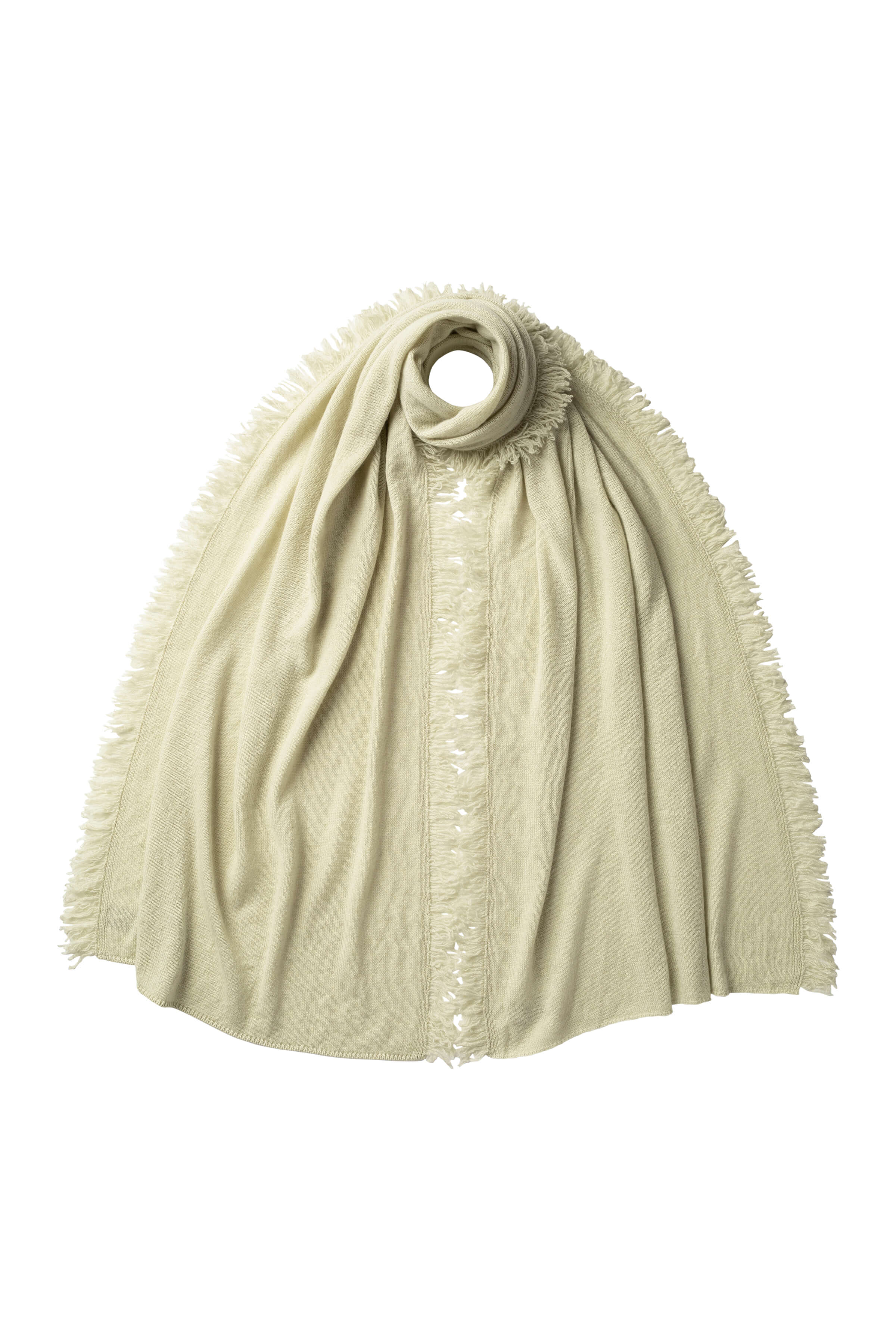 Lichen Fringed Gauzy Cashmere Stole – Johnstons of Elgin